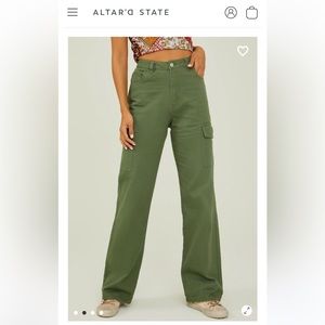New Altar’d State Army Green Cargo Pants S